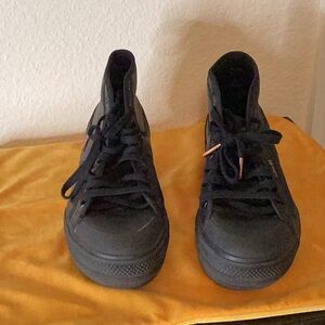 Black High-Top Sneakers